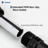 Fotopro 25" Carbon Fiber Tripod - 3-Section Extension Tube, Max Load 22lbs