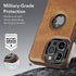Luxury Leather Phone Case for iPhone 15 Pro Max (2023, 6.7”) - Classy Design, Ultra Slim, Non-Slip Grip, Full Body