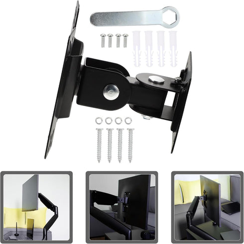 WATIIFUFU 14-27 Inch 360-degree Rotatable Tv Wall Mount Bracket Metal Shaft Swivel Small Flat Screen Tv Stand Mount