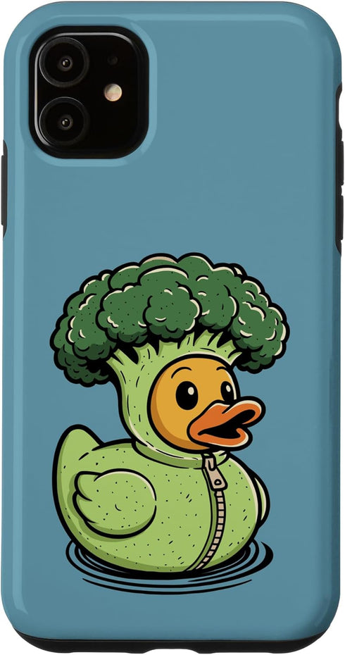 Duckling Broccoli Broccoli Duck Veggie Vegan Vegetarian Case for iPhone 11