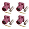 4PCS Fakra H Male Pink Crimp Solder Connector, Fakra Adapter H Code,