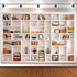 Heevnttiy 7x5ft White Bookshelf Backdrop Modern Office Zoom Video Conference Photography Background Bookcase