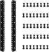 fmuser 8U Rack Rails with M6 Rack Mount Screws and Cage Nuts Set