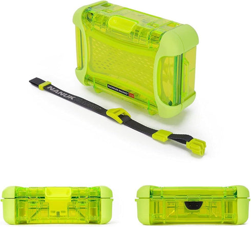 Nanuk Nano Series 330 Ultra Resistant Polycarbonate Waterproof Protective Case, Lime Color