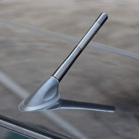 BINGFU Carbon Fiber Vehicle Antenna - Short Replacement for Cars & Trucks