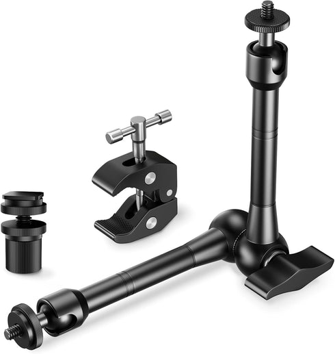 EMART 10inch Articulating Magic Arm Camera Mount with Super Clamp, Friction Power Adjustable
