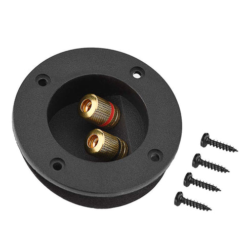 Terminal Connector, Pure Copper Plated Wiring Terminal, 48MM 2 Copper Binding Post Terminal Cable Connector