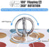 VRIINGTA Holder2Pcs Kickstand360 Cell Phone Ring Stand Transparent Finger Ring Degree Rotation Hand Phone Ring Grip