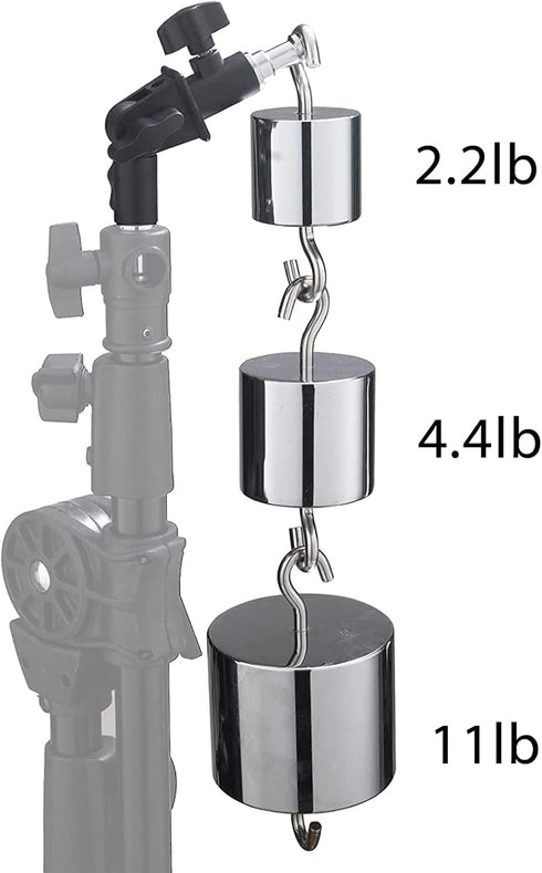 WELLMAKING 2PCS U Shape Tilt Adapter, Swivel Mount Umbrella Holder Light Stand with Standard 1/4 to 3/8 inch Screw