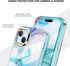 Stylish Full Body Shockproof Protective Rugged TPU Case for iPhone 15, Lightweight for Women/Girls