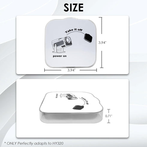 DUPULEE HY320 Projector Lens Protector Cover | Dustproof & Anti-Scratch Protection | Easy Install & Case-Friendly