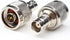 N Male to BNC Female Connector, N Type to BNC Adapter RF Coax Adapters for Radio Walkie Talkie, 2 Packs