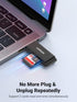 UGREEN 3.0 MMC, RS-MMC, SD Card Reader - Portable USB Dual Slot Flash Memory Card Adapter Hub for SDXC, SDHC, TF, Micro