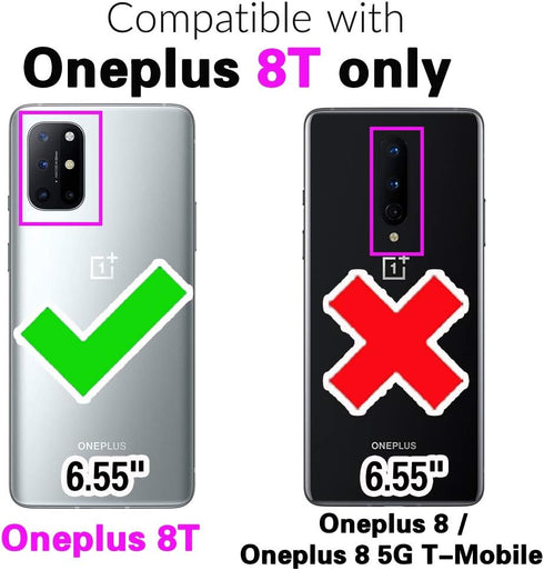 Asuwish Phone Case for OnePlus 8T OnePlus8T Plus 9R 5G with Tempered Glass Screen Protector Cover and Slim Stand Cell One Plus8T5G On + 1 Plus 8Tplus 1plus 8T+ One+ T8 1+ 1+8T Pro G5 Women Men Red
