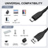 Generic 1.5M Coiled USB C Keyboard Cable for Gaming Keyboard, Double-Sleeved Mechanical Keyboard Cable with Detachable