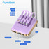 12000mAh Small Power Bank, Mini Portable Charger with Built-in 4 Cables, Smart LED Display for iPhone, Tablet