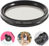 Totority Phone Circular Polarizer, 37mm Ultrathin Clip-on CPL Phone Lens Camera Ultra Thin Circular Polarizers
