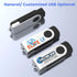 ABLAZE 4GB 10 Pack, 2.0 Flash Drive USB Memory Stick with Lanyards Swivel Thumb Drives Bulk Pendrive U Disk for Data