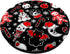 Goth Christmas Kawaii Doodles Red Black Gingerbread Skull PopSockets Swappable PopGrip