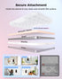 SUPERONE 17/16/15/14/13/12 Magnetic Suction Phone Mount for MagSafe Case, Magnetic Silicone Sticky Phone Grip Holder