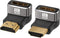 8K HDMI 2.1 Adapter 90 Degree and 270 Degree, Right Angle HDMI Male to Female Connector Converter, 2 Pack