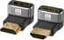 8K HDMI 2.1 Adapter 90 Degree and 270 Degree, Right Angle HDMI Male to Female Connector Converter, 2 Pack