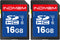 elecacc 16GB SD Card, 2 Pack SDHC Flash Memory Cards UHS-I U1 Class
