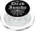 PopSockets PopGrip for MagSafe: Dead Inside Pastel Goth Elegant Gothic Trendy Skull Web, Swappable Grip for Phones &