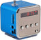 Eboxer Portable Mini Speaker FM Radio Stereo Speaker, Support TF Card, Perfect for Room, Bike, Car (Blue)