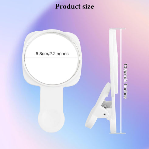 Esdallina Phone Rear Camera Selfie Mirror - See How You Look in the Back Camera - for High Definition Photos (White)