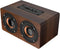 Retro Wooden Bluetooth Speaker - Combination Wireless Dual Loudspeakers, 3D Surround Speaker, Dual 5W Speakers, Redwood