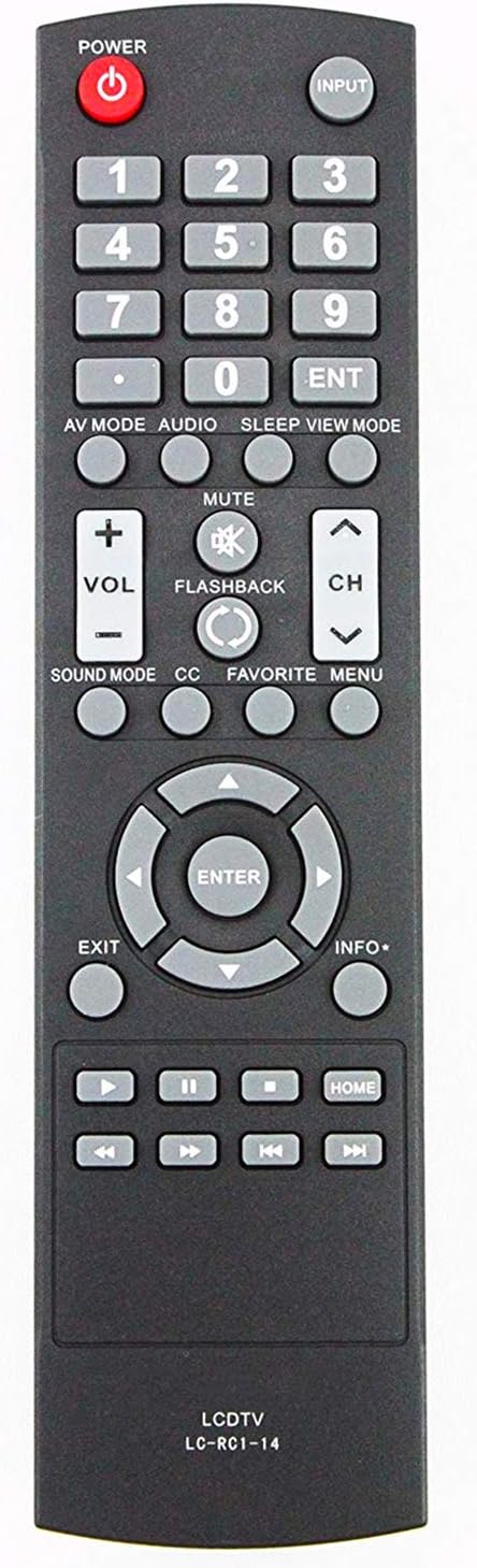 New TV Remote Control LC-RC1-14 for Sharp LC-32LB261U, LC-42LB261U, LC-50LB261U, LC-32LB150U, LC-42LB150U, LC-50LB150U,