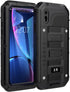 Beasyjoy Metal Case for iPhone XR, Waterproof Heavy Duty with Built-in Screen Protector, Black