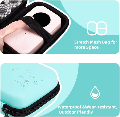 Phomemo D30 D35 Label Maker Case, Waterproof Storage Bag for NELKO P21/NIIMBOT D11/SUPVAN E10, Box Only
