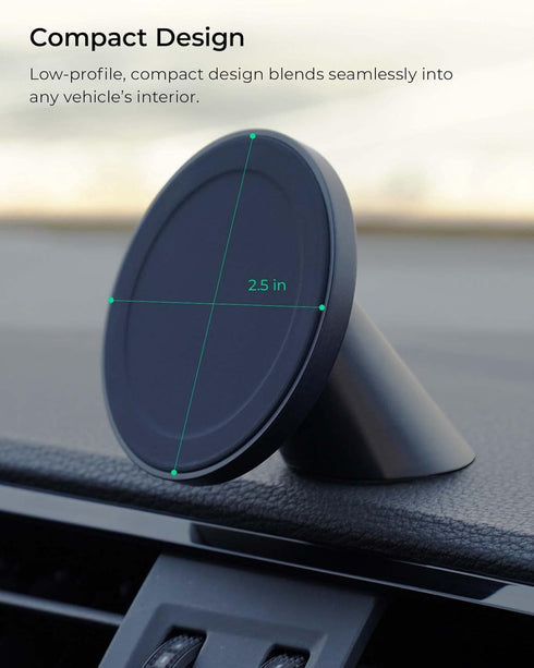 iOttie Velox Magnetic Flush Cell Phone Car Mount, Compatible with MagSafe iPhones 12, 13, 14, 15 Series