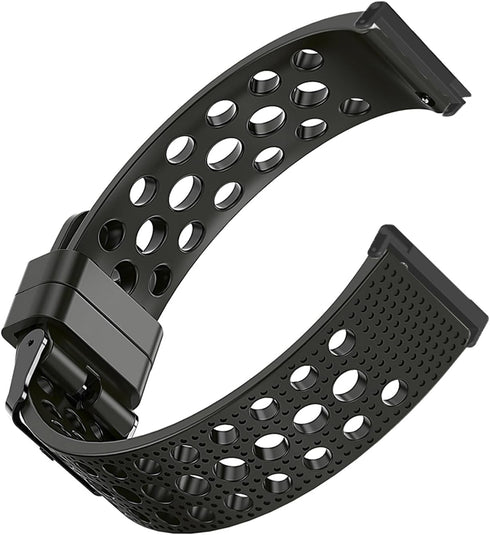 Compatible for Ticwatch Pro 5 Smartwatch Bands, Silicone Replacement Wristbands Sport Strap with Metal Buckle Compatible with Ticwatch Pro 5 Android Smartwatch