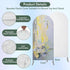 Jnbasdffb 7.2 Abstract Geometric Wedding Arch Cover, Stretchy Spandex Arch Backdrop Stand Covers FT, Simple Yellow Blue