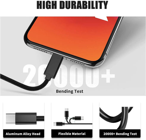 18W Fast-Charging USB-C Charger for TCL 50 5G, 40 XE/40 XL, 30 SE/30 XE/30 XL/30 V/30 Z, 20S/20 SE/20 XE/20 Pro, 10L/10