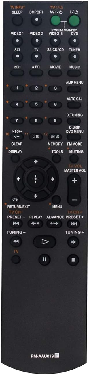 RM-AAU019 RMAAU019 Replace Remote Control for Sony Home Theater System HT-SS2000 HT-SF2000 HTSS2000 HTSF2000