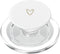 Minimalist Gifts & Designs for Girls Beige White Minimalist Heart PopSockets PopGrip for MagSafe