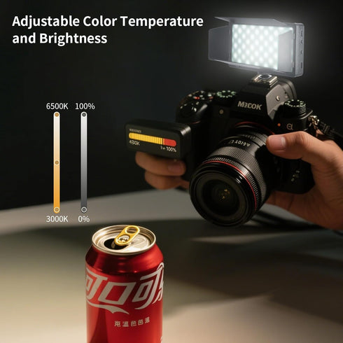 BVMGTT 4000mAh 2800K-6500K (3CCT) LED Video Light, Camera Light for Pictures Video Recording with Battery Support