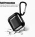 Solomo Compatible AirPods Case Cover, Luxury Plating TPU Soft Skin Protective Shockproof Cover for Apple AirPods (Black)