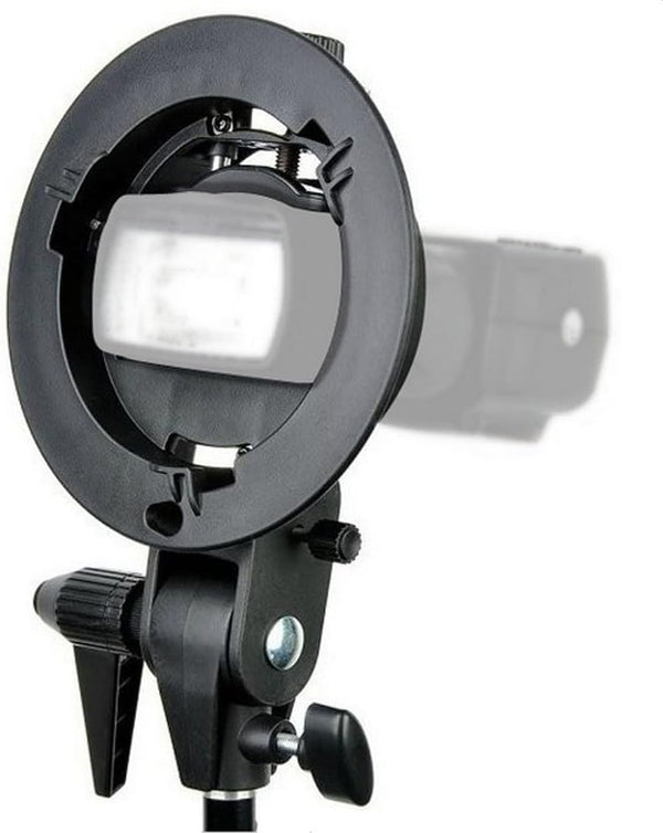 Godox S Type Bracket Bowens Mount Holder for Speedlite Flash Snoot Softbox Beauty Dish Reflector