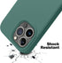 OTOFLY iPhone 13 Pro Case, Full-Body Silicone Shockproof Slim Thin Compatible with MagSafe, Midnight Green
