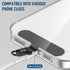 SolidSS Stainless Steel Phone Tether Tab, Universal Lanyard Patch Compatible with Most Phones & Full Coverage Cases