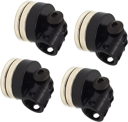 DEVMO 4PCS SCX10 4WD 1/10 RC Magnetic Body Post,Alloy Magnetic Stealth Invisible Body Shell Mount Column Compatible