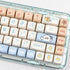 Sumgsn MOA Profile Keycaps 138 Keys, Yellow Cute Duck PBT DYE-SUB Keycap for MX Cherry Mechanical Keyboards