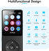 AGPTEK A02 MP3 5.3, 1.8 inch 128GB(Black, 64GB) Player with Bluetooth Screen Portable Music Player with Speaker, FM
