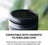 82mm 0.5s Kase Magnetic Adapter Ring, Aviation Aluminum Snap-On Frame for CPL/ND/UV Filters, No Light Leak & Vignette