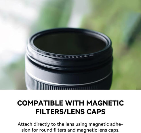 72mm 0.5s Kase Magnetic Adapter Ring, Aviation Aluminum Snap-On Frame for CPL/ND/UV Filters, No Light Leak & Vignette